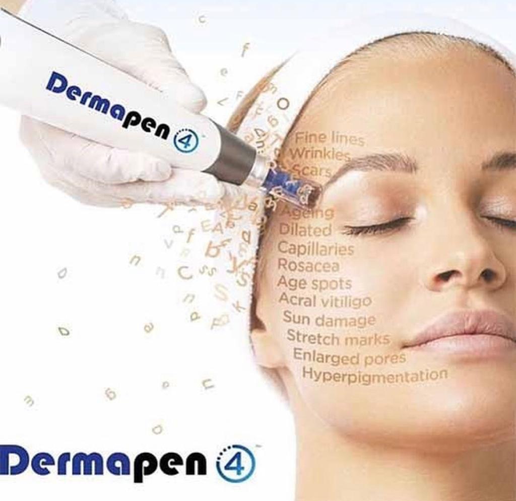 Dermapen 4 microneedling on the face